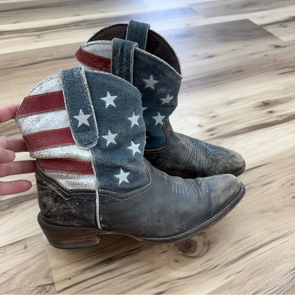 Roper American Flag Pointed Toe Cowboy Boots - Picture 3 of 10